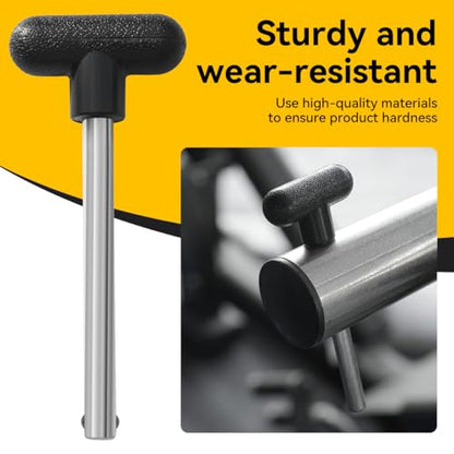 3pcs Weight Stack Pin - 3/8 Inch Diameter 4 Inch Locking Space - Gym Pins for Weight Stack Fit Most Machines - Easy to Operate Drop Set Pins for Home Commercial Gym