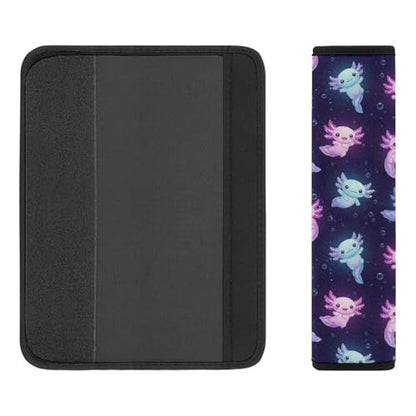 2PCS Universal Fit Car Seat Belt Pad for Kids, Most Cars, Cute Axolotl Purple Seat Belt Cushion, Shock Absorption - color: Pattern 1039