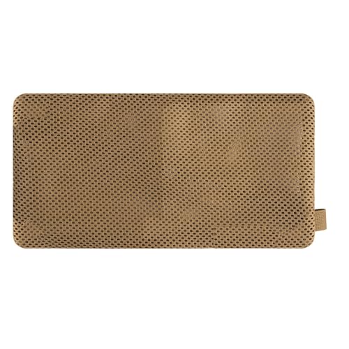 Tactical Mesh Pouch Insert, Modular Utility Admin Pockets Travel Organizer EDC Zipper Pouch 6X12,12X12 - color: TAN, size: 6"x12"