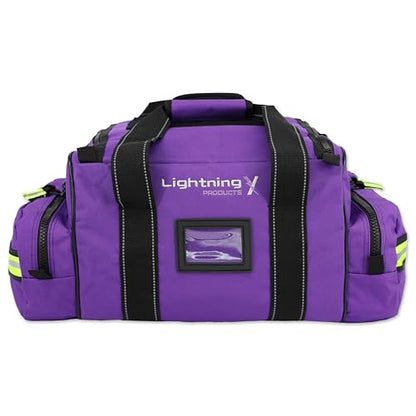 Lightning X Customizable Large EMT Medic First Responder EMS Trauma Jump Bag w/Embroidered Name - PURPLE - color: PURPLE