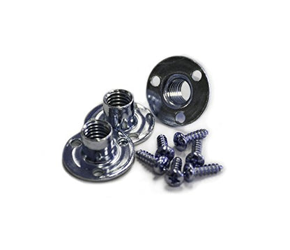 Escape Climbing 100 Pack Screw-in T-Nuts | Durable Steel Hardware for Rock Climbing Holds | Easy Installation with Screws Included