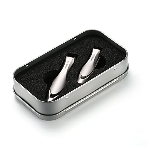 Nail Clippers for Thick Nails, Professional Nail Cutter with Catcher, Medical Grade Stainless Steel, Sharp and Durable Nail Clipper Kit for Men and Women, Bionics Design(Small and Big) M-1210plus - color: M-1210plus