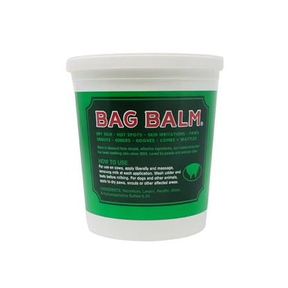 Bag Balm Vermont's Original Hand & Skin Moisturizer, Cracked Heels Treatment, Dry Hands & Dogs Ointment - 72oz Pail - size: 72 Ounce (Pack of 1)