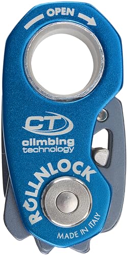 Climbing Technology CT Rollnlock Ascender/Pulley Blue - UIAA and CE Certified | climbing-pulleys