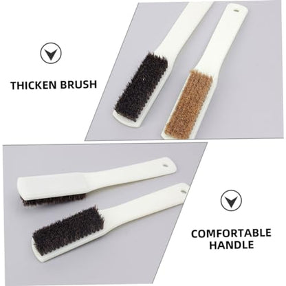 Veemoon 4pcs Rock Climbing Brush Thick Boar Hair Bristles and Sturdy Handle for Cleaning of Climbing Holds and Rocks Portable Walnut Cleaning Tool