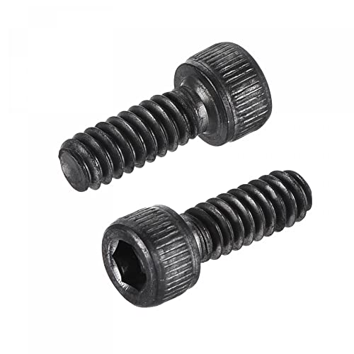 uxcell #6-32x3/8" Hex Socket Head Cap Screw Bolts 12.9 Grade Alloy Steel 25pcs - size: #6-32x3/8"