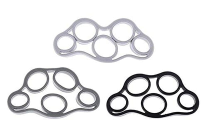 3PCS Finger Stretcher Resistance Bands Strength Trainer for Forearm Exercise Guitar Finger Strengtheners Rock Climbing 6.6 8.8 11 Pounds - color: Style 1-3