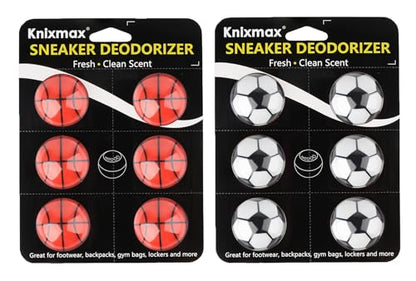 Knixmax Shoe Deodorizer Balls Gym Bag Smell Remover Ball 12 Packs