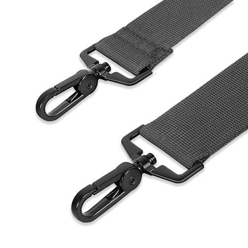 Taygeer Crossbody Strap Replacement, 52" Universal Laptop Bag Strap, Grey | Detachable Padded Adjustable Belt, with Metal Hook Clip, for Briefcase Carrier Satchel Case Gym Duffle Messenger Shoulder Bag - color: A-grey