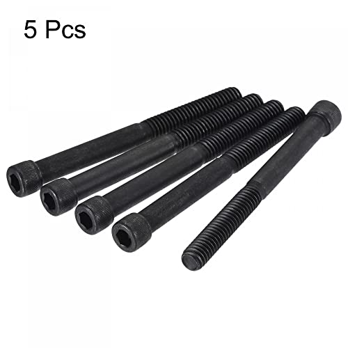 uxcell 5/16-18x3-1/4" Hex Socket Head Cap Screw Bolts 12.9 Grade Alloy Steel 5pcs - size: 3-1/4"
