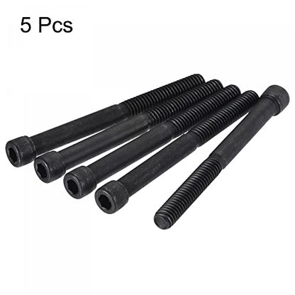 uxcell 5/16-18x3-1/4" Hex Socket Head Cap Screw Bolts 12.9 Grade Alloy Steel 5pcs - size: 3-1/4"