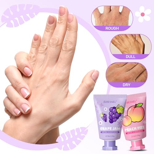 BESNEL 32 Pack Hand Cream Gift Set For Women, Teacher Appreciation Gifts, Mini Hand Lotion Travel Size in Bulk for Dry Cracked Hands, Graduation Gift, Birthday Gift, Bridesmaid Gift,Party Favors - size: 0.7 Fl Oz (Pack of 32)