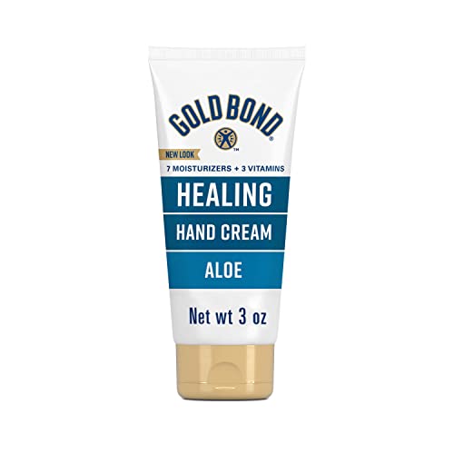 Gold Bond Healing Hand Cream with Aloe, Rich Moisturizer for Dry to Extra Dry Skin, Hydration that Lasts Through Handwashing, Non-Greasy, Dermatologist Tested, Light Scent, 3 Oz On-The-Go Tube - size: 3 Ounce (Pack of 1)