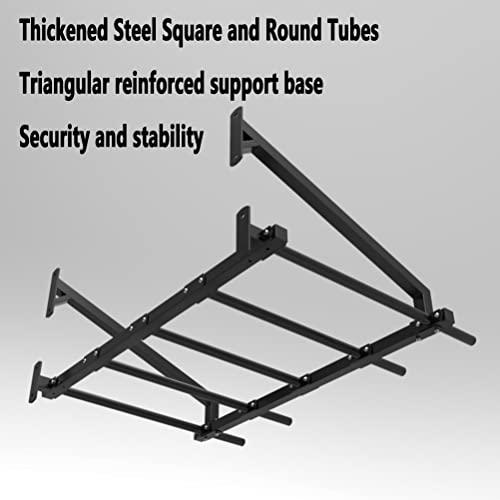 Wall-Mounted Pull-Up Bars/Climbing Frames, Home Gym Corridor Steel Exercise Bars, Multifunctional Strength Training Equipment,