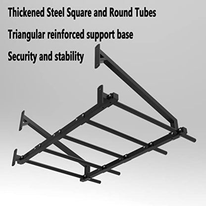 Wall Mounted Pull Up Bars/Climbing Frames, Home Gym Heavy Duty Fitness Horizontal Bar, Load 300kg