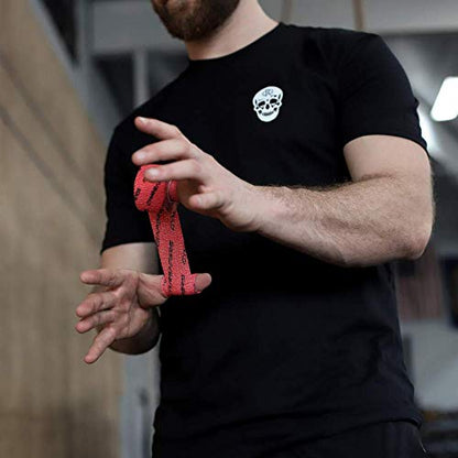 Gymreapers Weightlifting Adhesive Thumb Tape, Stretchy Athletic Tape Grip & Protection for Olympic Lifting, Cross Training, Powerlifting, Hookgrip - color: Red, size: 3 Rolls (Pack of 2)
