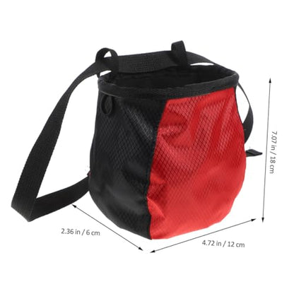 WOONEKY Chalk Storage Bag Gymnastics Chalk for Boys and Girls Climbing Chalk Bag for Sports Climbing Anti-slip Powerlifting Bag Quick Adjustment