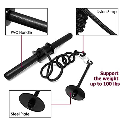 A2ZCARE Wrist and Forearm Blaster – Wrist Roller and Forearm Roller - Perfect for Strength Training and Workout – Fit 1-inch Standard Weight Plates - style: PVC Handle