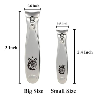 Made in Solingen, Germany - APEXAY Premium Professional Nail Clipper for Men & Women, Ultra Sharp Heavy Duty Surgical Stainless Steel, Maximum Durability (Large + Small) - size: Large + Small