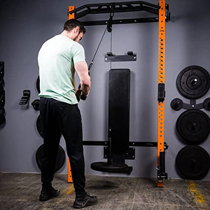 Mtgluk Cable Pulley System Upgraded DIY LAT and Lift Weight Pulley Machine Attachment Home Gym Forearm Wrist Roller for Triceps Pull Downs Biceps Curl Forearm Shoulder - color: Straight + Tricep