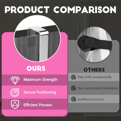Stretching Strap with Door Anchor Improve Leg Flexibility for Splits - color: Pink