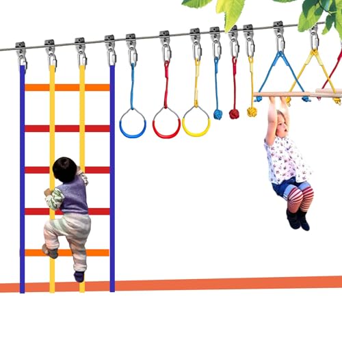 6 Pcs Monkey Fist Holds for Kids Ninja Warrior Obstacle Course | 350LB Grip Support, Non-Slip Textured Surface, Slackline Monkey Bar Accessories Home Gyms, Backyard Outdoor CPSC Approval - size: Monkey Fist 6Pack