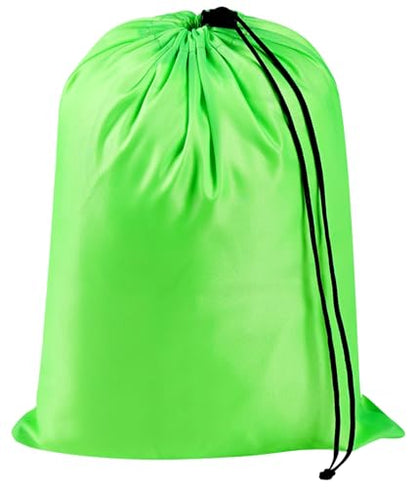 PALTERWEAR Drawstring Bag with Toggle - Nylon Cinch and Ditty Pouch Six-Pack (Green, 9 x 12 Inch, Set of 6) - color: Green, size: 9 x 12 Inch