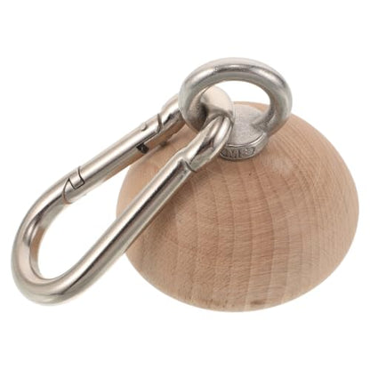 Beaupretty Wooden Grip Strengthener Half Sphere for Forearm and Finger Exercise with Anti-slip Surface, Ergonomic Design for Rock Climbing Training at Home or Office