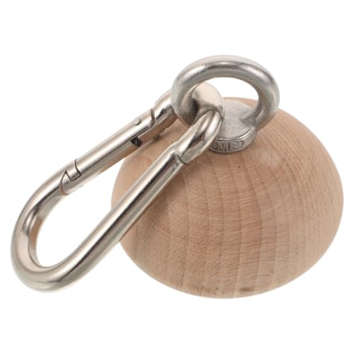 Wooden Grip Strength Trainer Half Sphere Climbing Grip Equipment with Non-slip Surface Lightweight Ergonomic Design for Forearm Strength Improvement at Home or Office
