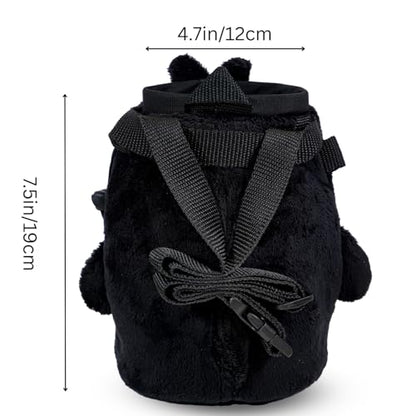 Chalk Bag for Rock Climbing - Cute Chalk Bag for Bouldering, Gym, Indoor & Outdoor Climbing with Adjustable Belt, Brush Holder & Carabiner - style: Penguin