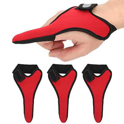 Milltrip 3Pcs Fishing Single Finger Protector, Non-Slip Unisex Elastic Glove for Fishing, Cycling, and Outdoor Activities, Quick-Dry Polyester Fabric