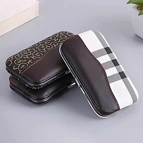 7-Piece Manicure Set - Stainless Steel Nail Clippers & Grooming Kit with Leather Case - Perfect for Home, Travel, Gifts, & Outdoor Use for Men & Women