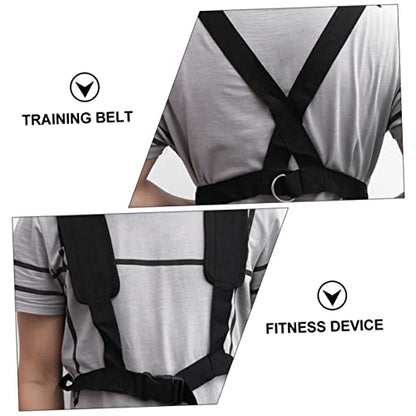 2pcs Professional Weight Lifting Belt Shoulder Straps Training Belt for Fitness Sled Harness Grip Strength Enhancer