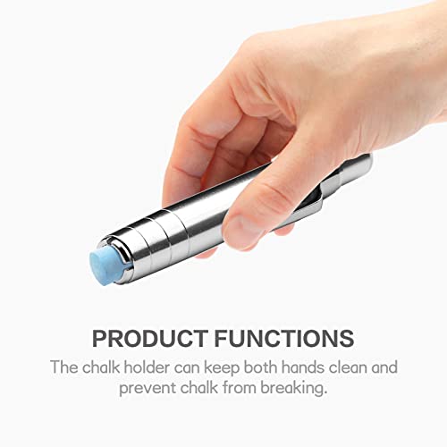 RALIS 2 Pcs Aluminum Alloy Chalk Holder for Teachers' Painting and Writing