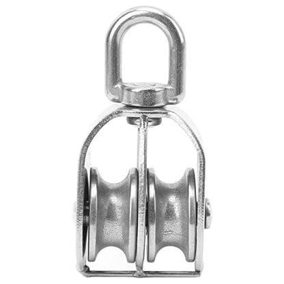 Keenso Dual Strap Block M32 Lifting Block 250 Kg Storage Capacity for The Tent Coating, 2 PCS Double Strap for Family Projects