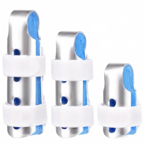 3Pcs Finger Splints Set S/M/L - Adjustable Finger Support Brace for Arthritis, Broken Finger, Sprain(3 Sizes) - size: 3small