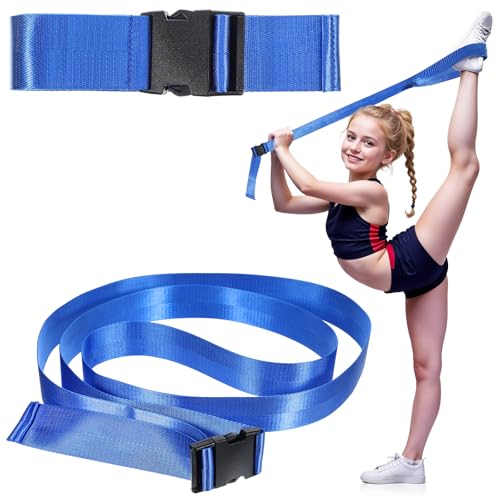 Physical Therapy Strap, Extremity Mobilization Belt, Manual Traction Strap, Adjustable Stretch Straps for Stretching Yoga Leg Shoulder Exercise - color: Blue