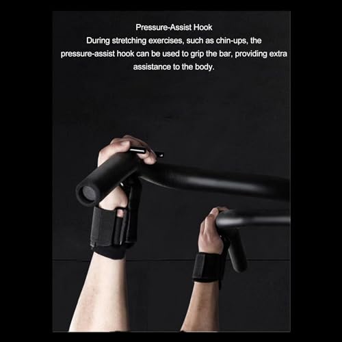Omabeta Weight Lifting Hook Durable Heavy Duty Straps Improve Grip Strength for Weightlifting Deadlift Gym Training 2pcs Black