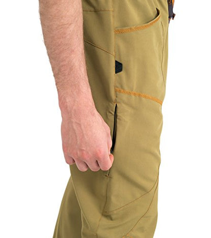Ucraft "Xlite Rock Climbing Bouldering and Yoga Knickers ¾ Men's and Women's Capri Pants. Lightweight, Stretchy, Breathable - color: Mustard, size: Medium
