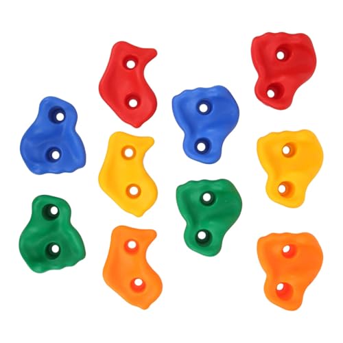 Rock Climbing Holds, Colorful Children Rock Climbing Wall Holds Set Practical Playground Equipment Accessory Mounting Hardware for Playground Climbing