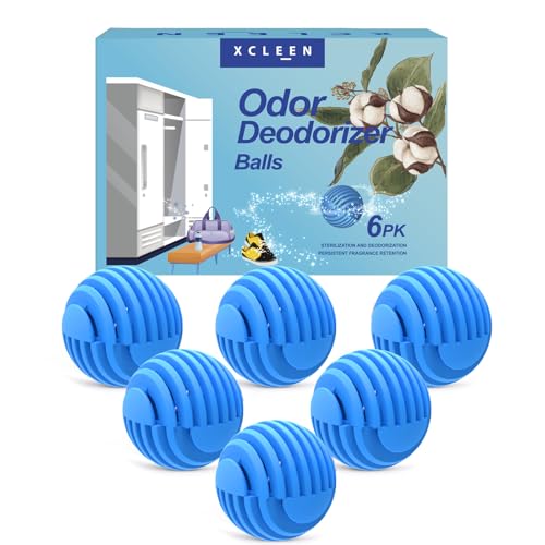 Shoe Deodorizer Balls, Sneaker Odor Eliminator, Long-Lasting Air Freshener for Cloest Car Lockers Drawer Gym Bags, 6 Pack Linen Scent - size: 1 Count (Pack of 6)