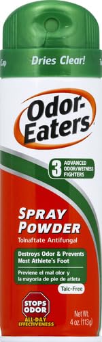 Odor-Eaters Foot Spray Powder 4 Oz (Packaging May Vary) (Pack of 2) - size: 4 Ounce (Pack of 2)