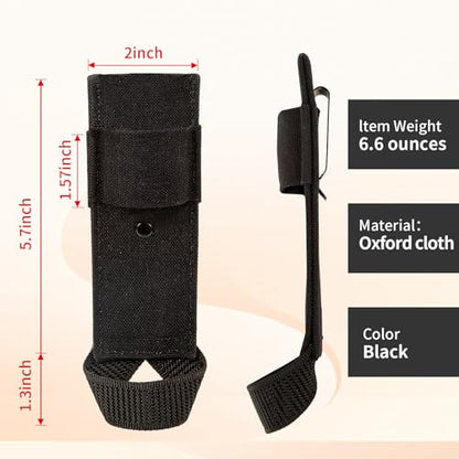 Hammer Holder Loop,Hammer Holster Clip on 7" X 2" Tool Belt and Tape Measure Holder Drill Impact Tool Holster for Tape Measure,Heavy-Duty Drill Belt Holder Hook Holster,Black