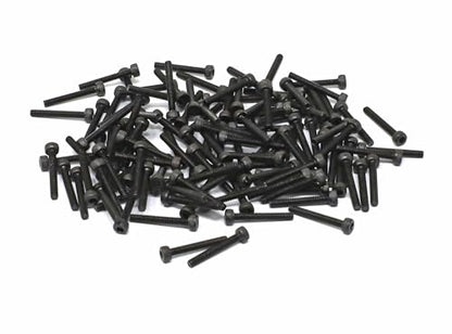 iexcell 100 Pcs M2.5 x 18mm Thread Pitch 0.45 mm Alloy Steel 12.9 Grade Hex Socket Head Cap Screws Bolts Kit, Black Oxide Finish - size: M2.5 x 18mm