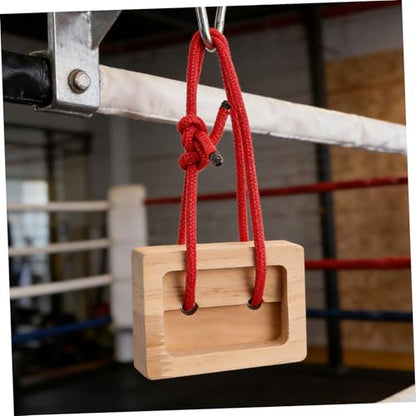 Operitacx 2pcs Portable Wooden Hangboards for Rock Climbing Finger Strength Training, Compact Fingerboard Grip Trainer for Indoor and Outdoor Bouldering Exercise