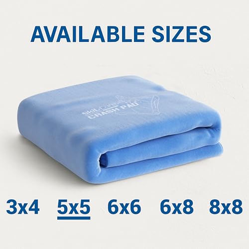 Skil-Care Crash Pad Cover Replacement | Water-Resistant Nylon Replacement Cover for Kids Crash Pad | Sensory Mat for Active Play | Soft Landings for Indoor & Outdoor | Available in Sizes 3x4 to 8x8 FT - size: 5' x 5' Cover