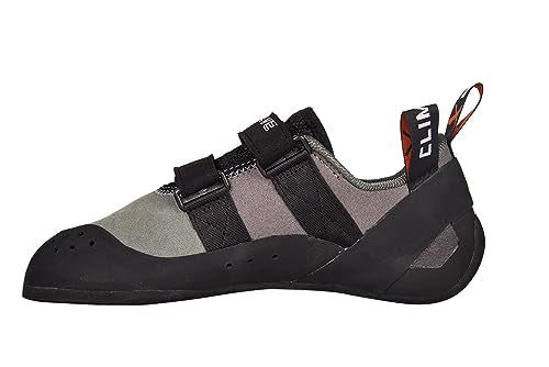 Climb X Rave Strap Climbing Shoe - color: Granite Grey, size: 3.5