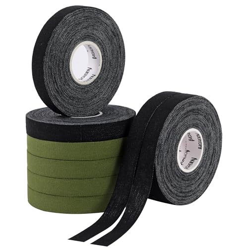 Bighorn Athletics Finger Tape, Male Tin, 0.5"x45ft, 8Rolls, Mil Green/Black | Climbing tape with retro design tape holder for tension support & bouldering. EZ tear, strong adhesive, residue-free. - color: Military Green & Black