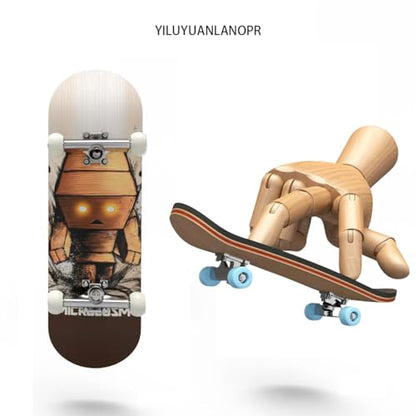 Wooden, pro Fingerboard 29mm Mini handboard、Premium Fingerboard Ideal for Dexterity maneuvers (Rage) - color: Rage