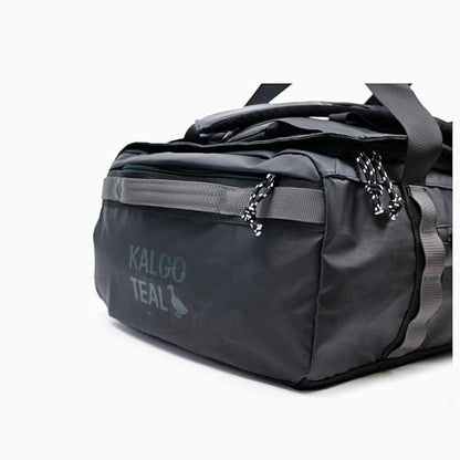 Utility Duffle Bag 40L, Convertible Backpack for Travel, Gym & Commute, Water Repellent - color: Black Stealth